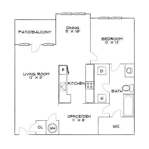 Design 1D floor plan
