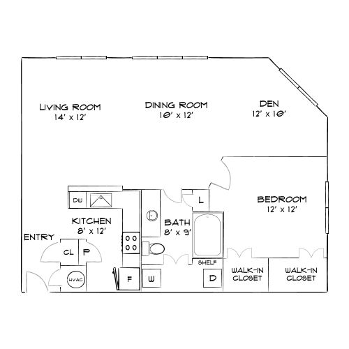 Design 1D floor plan