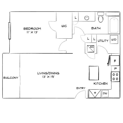 Design 1D floor plan