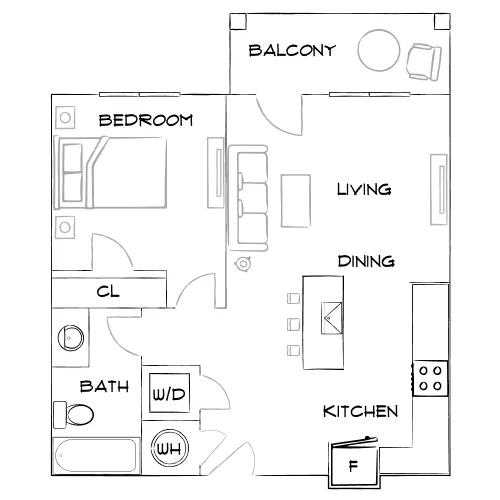 The Rosery - NW Largo, FL - Furnished Diagram