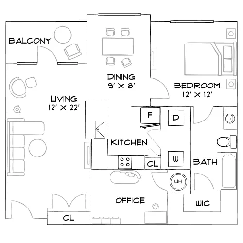 Venue at Lakewood Ranch - Bradenton, FL - Furnished Diagram