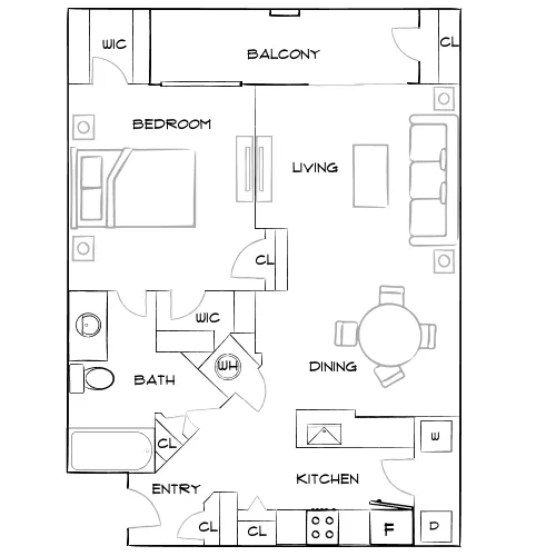 Verandahs of Brighton Bay - St. Petersburg, FL - Furnished Diagram