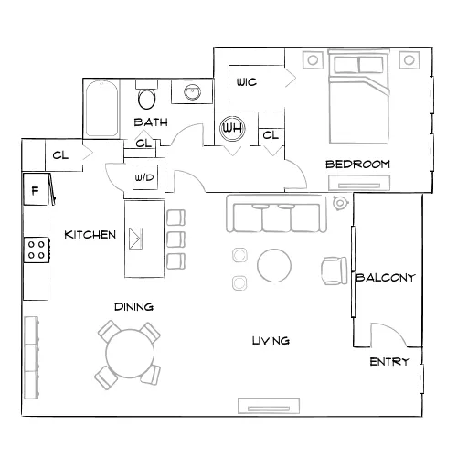 Horizon at Wiregrass Ranch - Wesley Chapel, FL - Furnished Diagram