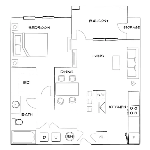 The Brooke - Atlanta, GA - Furnished Diagram