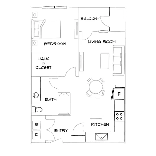 Covell on the Promenade - Westminster, CO - Furnished Diagram