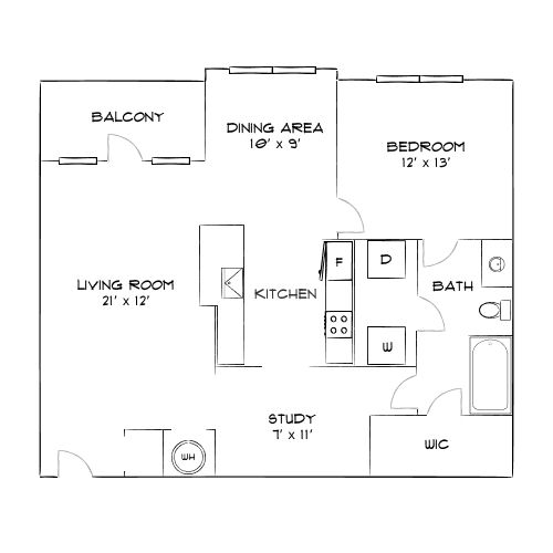 Design 1D10 floor plan