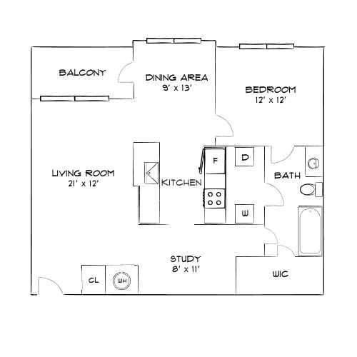 Design 1D floor plan