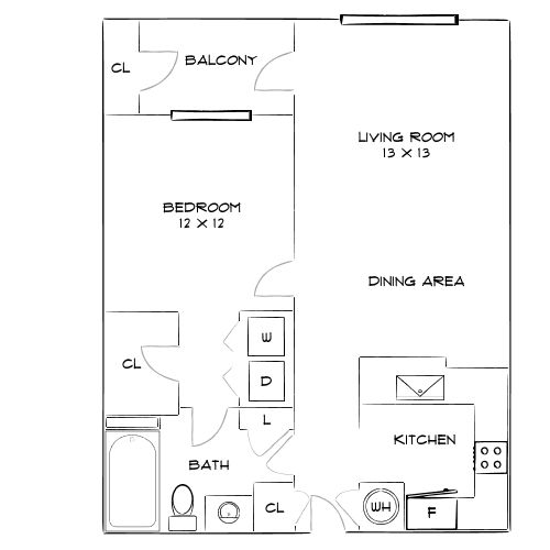 Design 1D floor plan