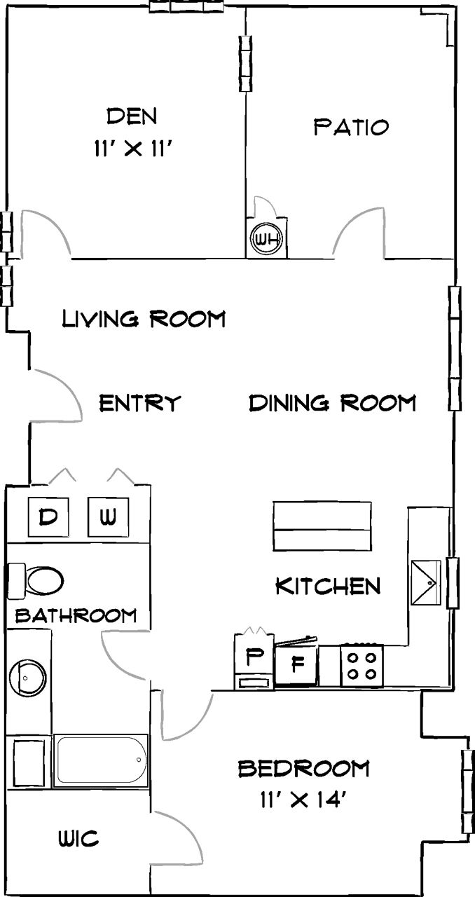 Design 1D floor plan