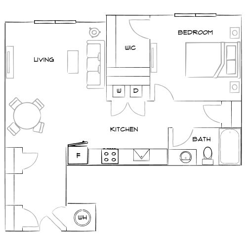 Brea Wendell Falls - Wendell, NC - Furnished Diagram