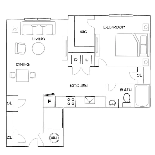 Solay Fort Worth - Fort Worth, TX - Furnished Diagram