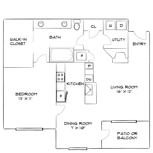 Design 1D floor plan