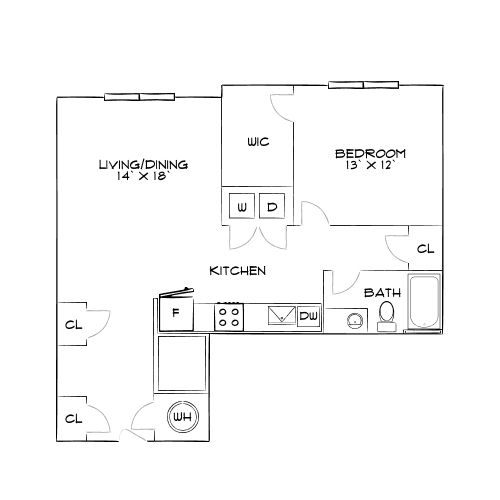 Design 1D floor plan