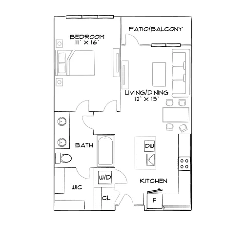 The Avalyn - Chula Vista, CA - Furnished Diagram