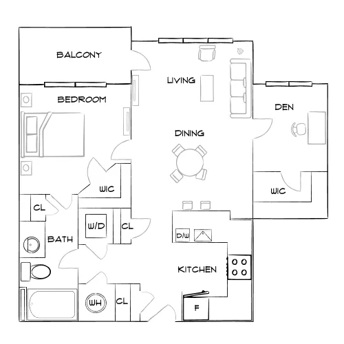 Overton Rise - Atlanta, GA - Furnished Diagram