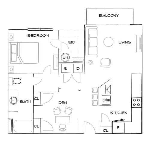 Retreat at Lenox Village - Nashville, TN - Furnished Diagram