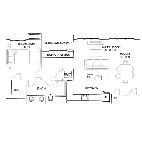 The Avalyn - Chula Vista, CA - Furnished Diagram