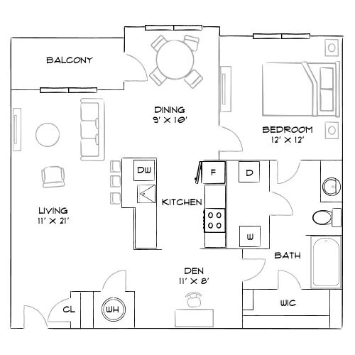 Sire Wellington - Haslet, TX - Furnished Diagram