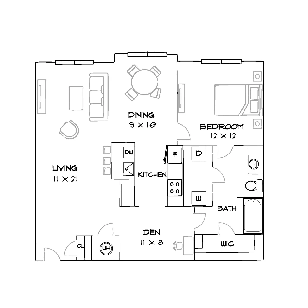 Sire Wellington - Haslet, TX - Furnished Diagram