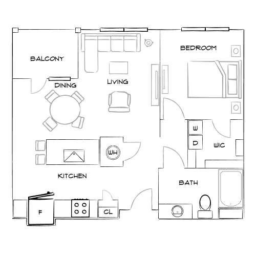 The Adeline - Maitland, FL - Furnished Diagram