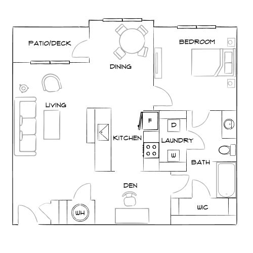 Brea Wendell Falls - Wendell, NC - Furnished Diagram