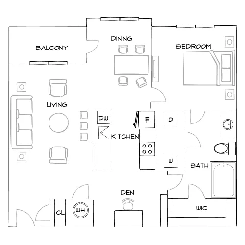 Solay Fort Worth - Fort Worth, TX - Furnished Diagram