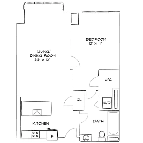 Elevate – Cambridge, MA – Floor Plan Diagram