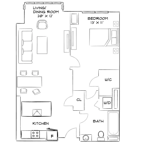 Elevate – Cambridge, MA – Floor Plan Diagram