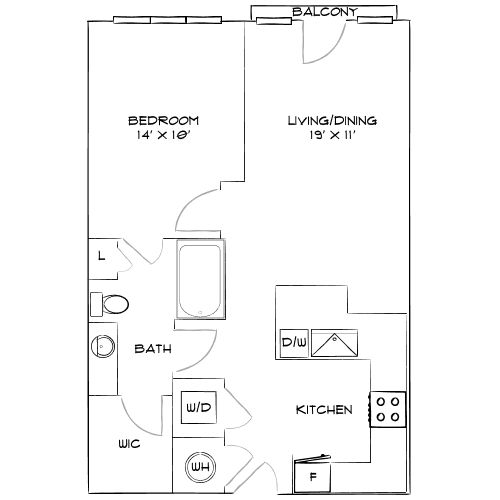 Design 1L floor plan