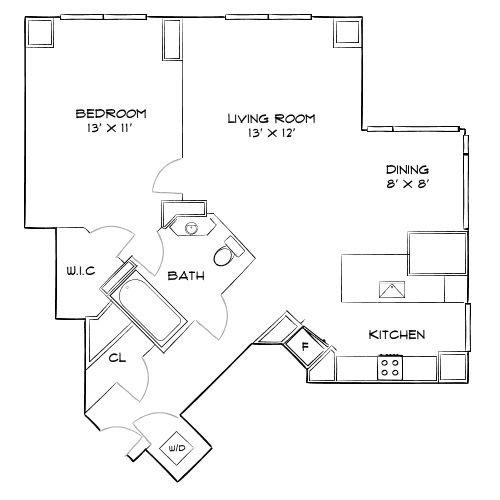 Elevate – Cambridge, MA – Floor Plan Diagram