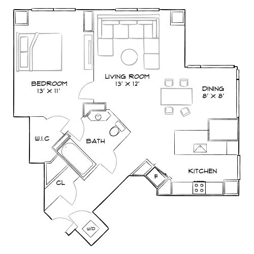 Elevate – Cambridge, MA – Floor Plan Diagram