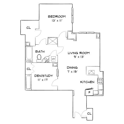 Elevate – Cambridge, MA – Floor Plan Diagram