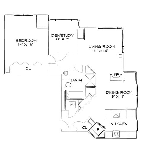 Elevate – Cambridge, MA – Floor Plan Diagram