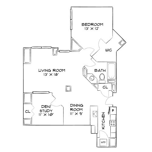 Elevate – Cambridge, MA – Floor Plan Diagram