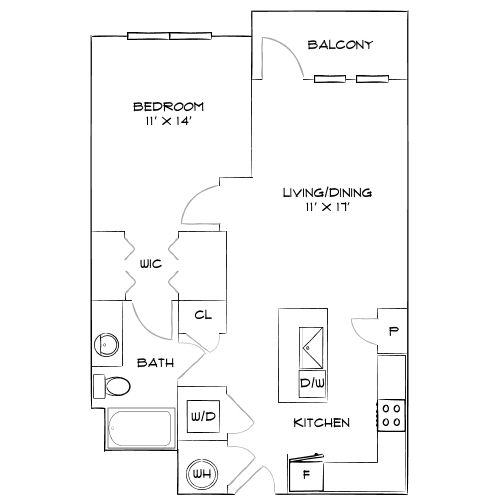 Design 1X floor plan