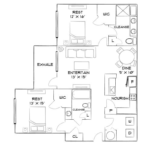 Villages at Pecan Grove - Holly Springs, NC - Furnished Diagram