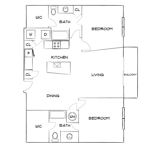 Design 2A floor plan