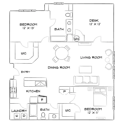 Vue at Centennial - Las Vegas, NV - Furnished Diagram