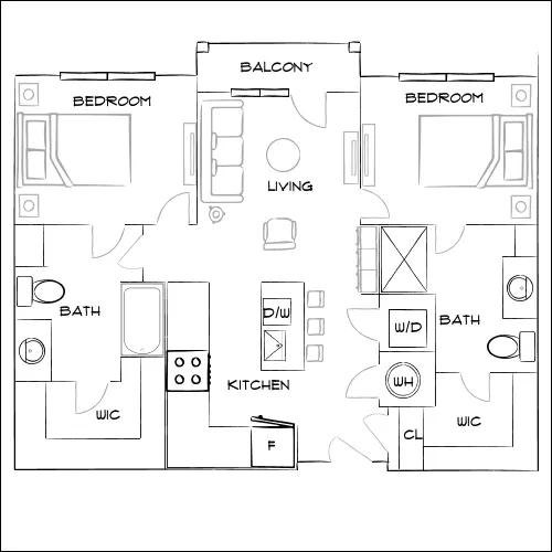 The Blake - Winter Springs, FL - Furnished Diagram