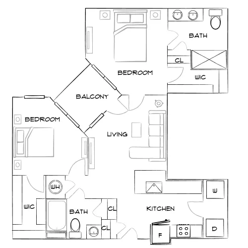 The Adeline - Maitland, FL - Furnished Diagram