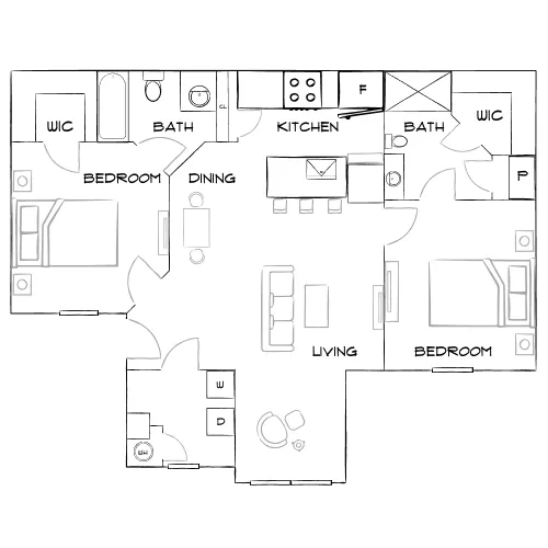The Terraces at Lake Mary - Lake Mary, FL - Furnished Diagram
