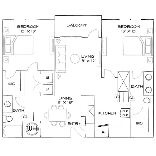 The Pearl Of Viera - Melbourne, FL - Furnished Diagram