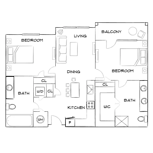 Horizon at Wiregrass Ranch - Wesley Chapel, FL - Furnished Diagram