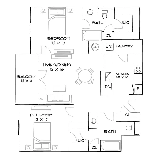 Bower Westside - Atlanta, GA - Furnished Diagram