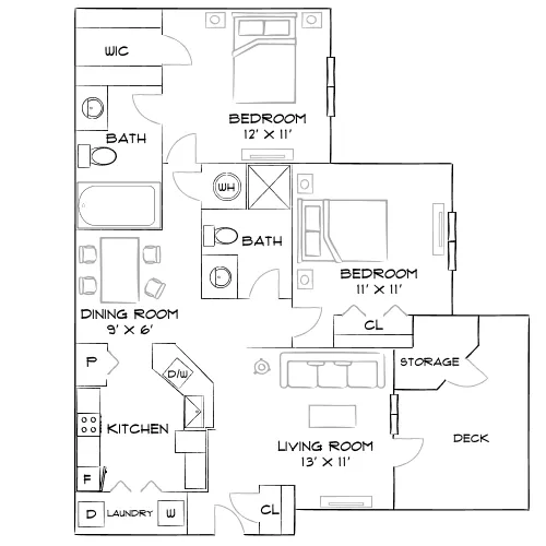 Chattahoochee Ridge - Atlanta, GA - Furnished Diagram