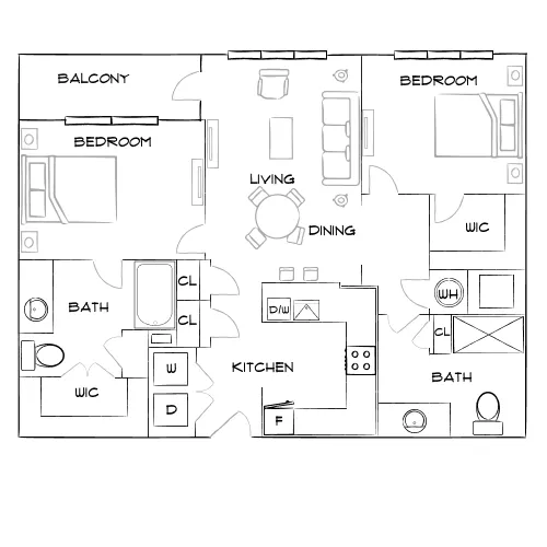 Overton Rise - Atlanta, GA - Furnished Diagram