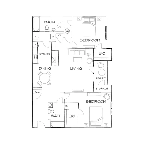 83 Reserve - Roswell, GA - Furnished Diagram