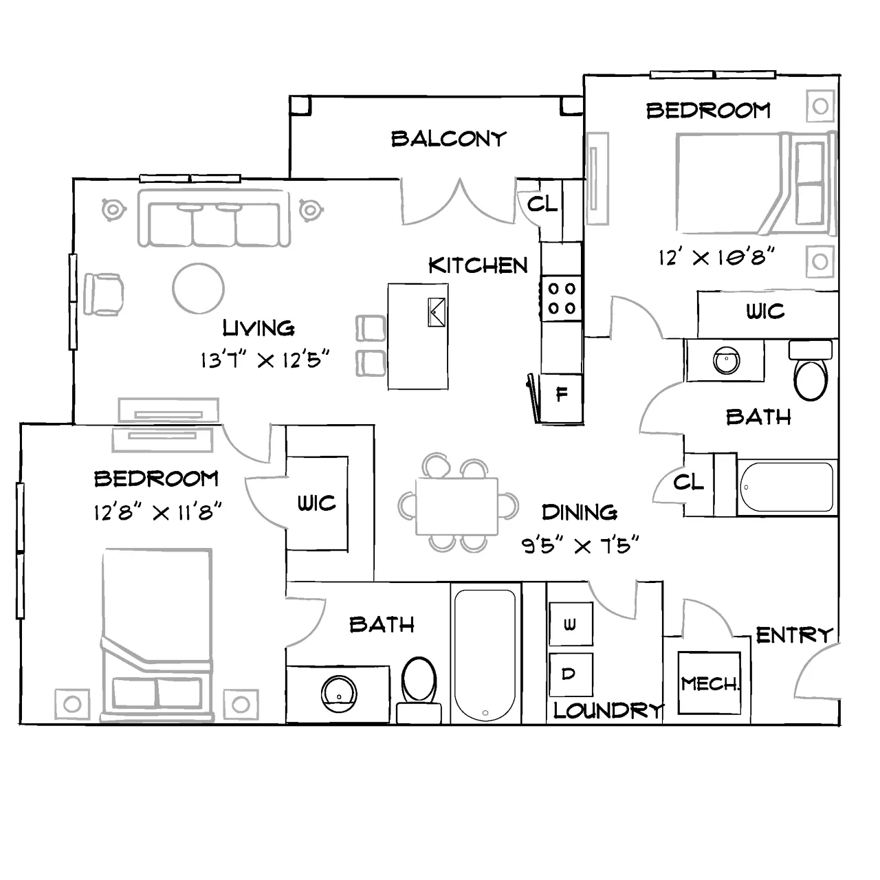 The Lodge at Hidden River - Tampa, FL - Furnished Diagram