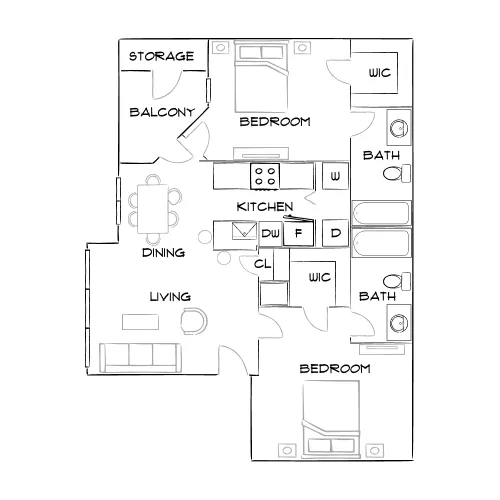 Anson at the Lakes - Charlotte, NC - Furnished Diagram