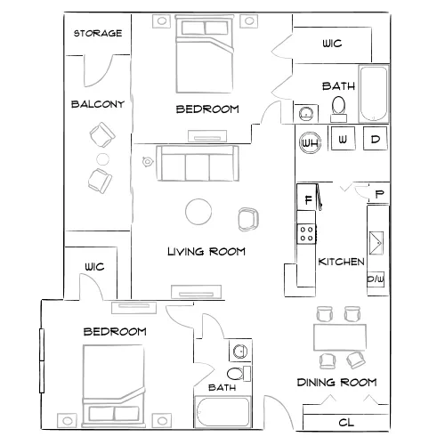 Sable Brookfield - Greenville, SC - Furnished Diagram